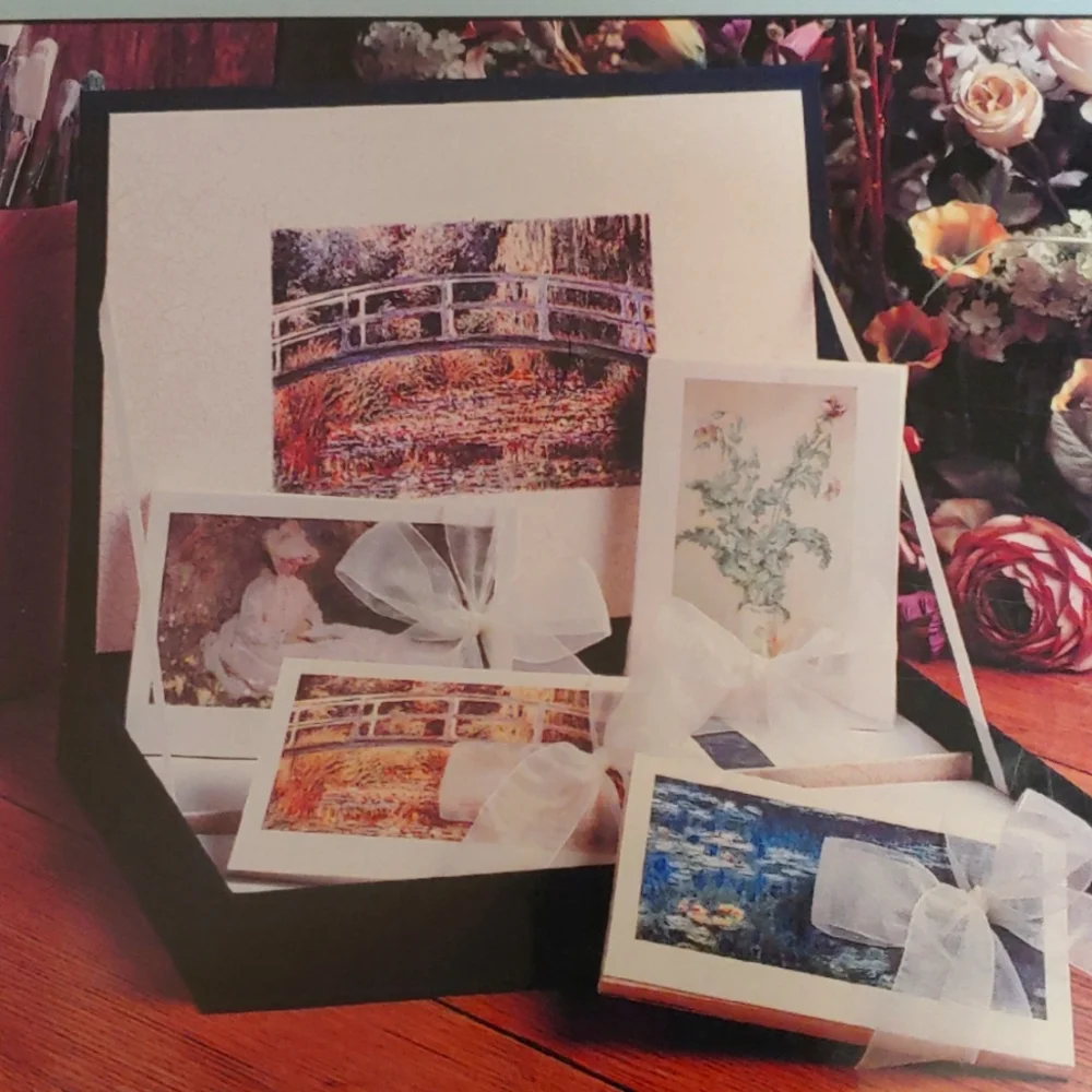 Embossed Note Card Chest - Claude Monet